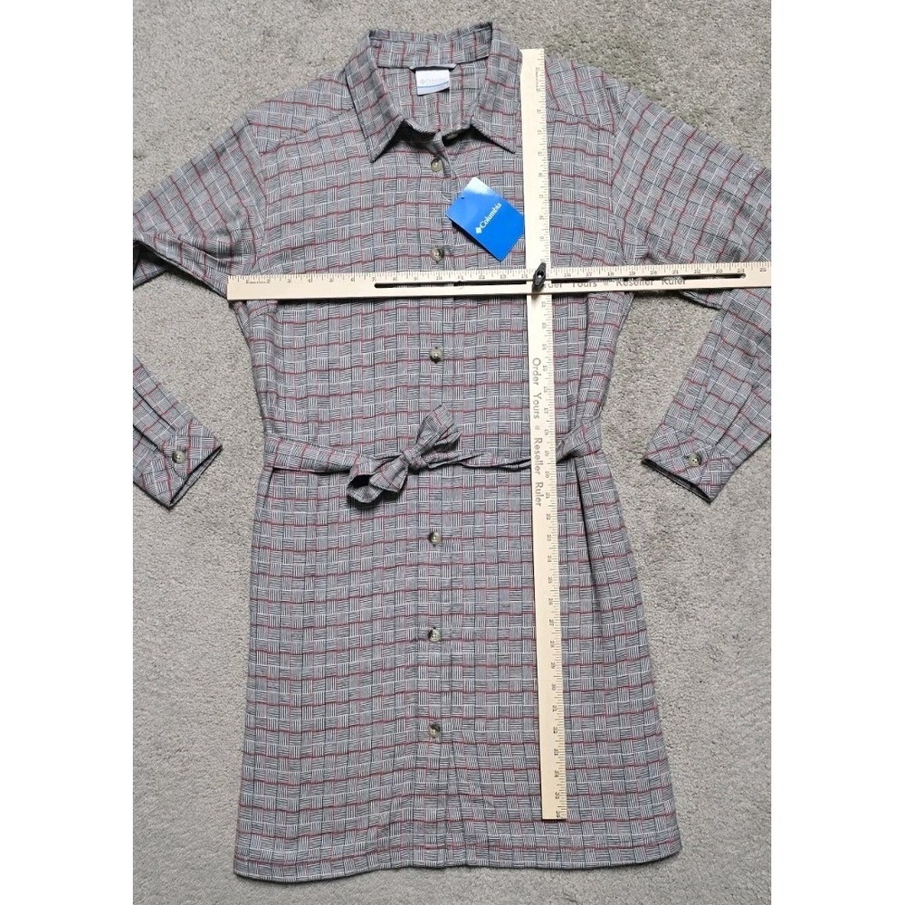 NWT Columbia Holly Hideaway Flannel Dress Womens M 100% Cotton Pockets Button‎ - Picture 13 of 16